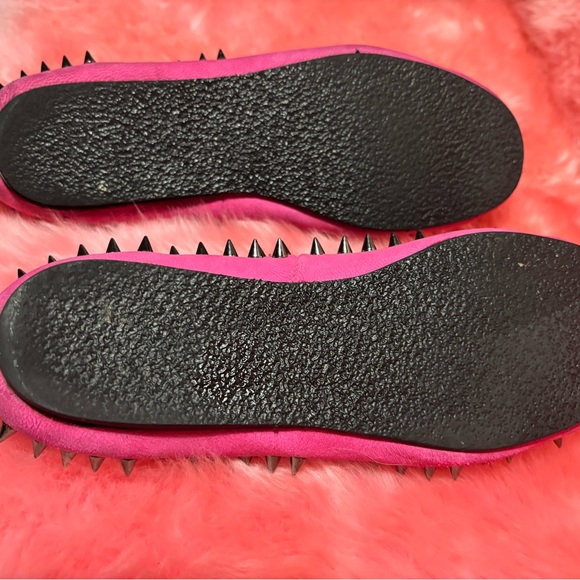 UNIF Hellraiser Studded Pink Loafers Size 6 - Picture 4 of 8